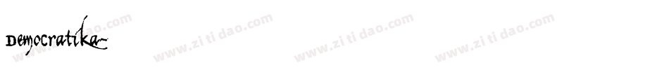 Democratika字体转换