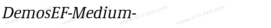 DemosEF-Medium字体转换