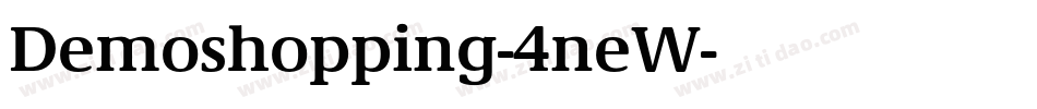Demoshopping-4neW字体转换