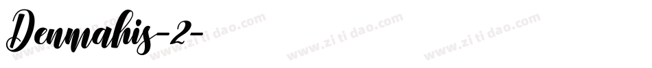 Denmahis-2字体转换