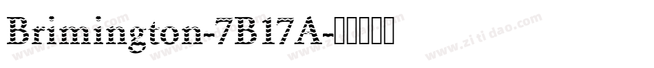 Brimington-7B17A字体转换