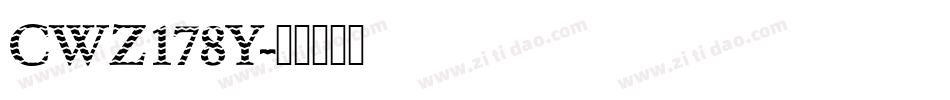 CWZ178Y字体转换