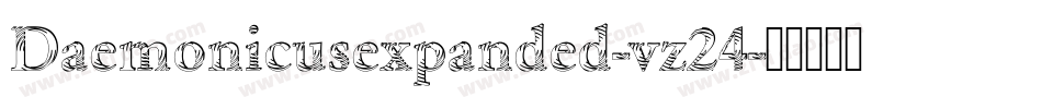 Daemonicusexpanded-vz24字体转换