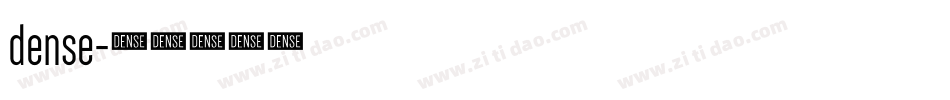 dense字体转换