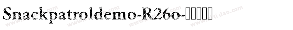 Snackpatroldemo-R26o字体转换