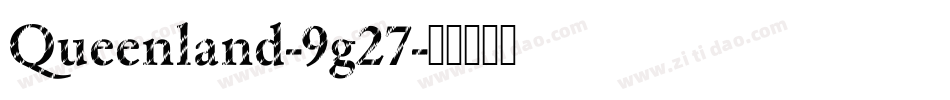 Queenland-9g27字体转换