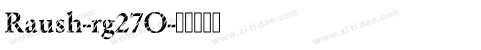 Raush-rg27O字体转换