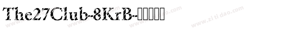 The27Club-8KrB字体转换