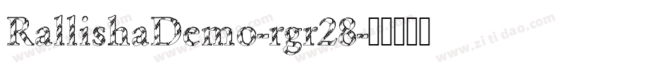 RallishaDemo-rgr28字体转换