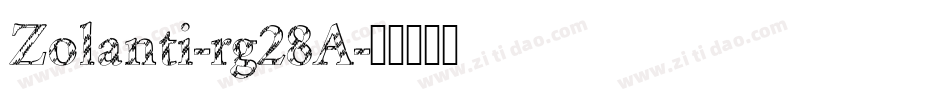 Zolanti-rg28A字体转换
