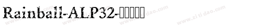 Rainball-ALP32字体转换