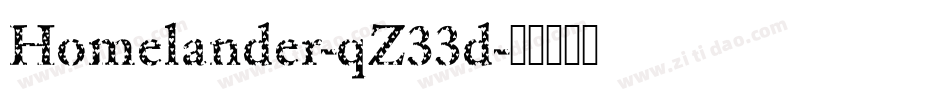Homelander-qZ33d字体转换