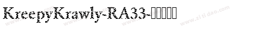KreepyKrawly-RA33字体转换