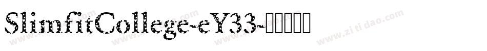 SlimfitCollege-eY33字体转换