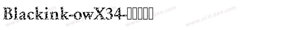 Blackink-owX34字体转换