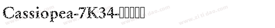 Cassiopea-7K34字体转换