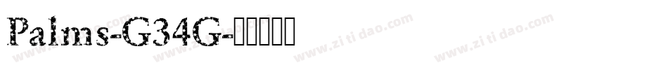 Palms-G34G字体转换