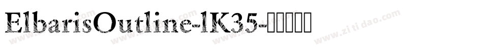 ElbarisOutline-lK35字体转换