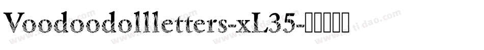 Voodoodollletters-xL35字体转换