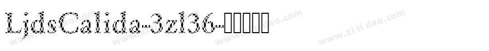 LjdsCalida-3zl36字体转换