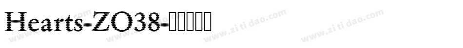 Hearts-ZO38字体转换