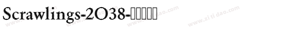 Scrawlings-2O38字体转换