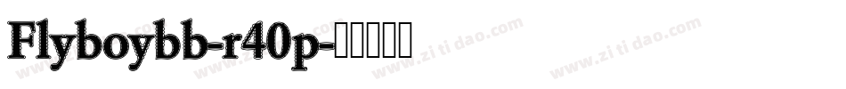 Flyboybb-r40p字体转换
