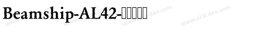 Beamship-AL42字体转换