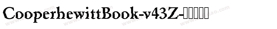 CooperhewittBook-v43Z字体转换