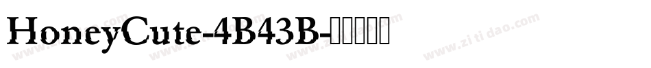 HoneyCute-4B43B字体转换