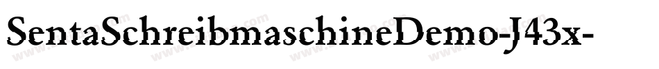SentaSchreibmaschineDemo-J43x字体转换