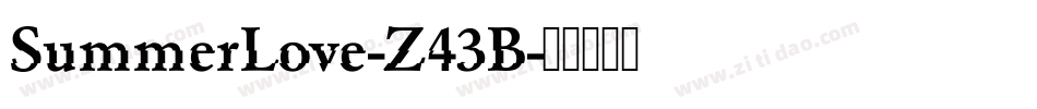 SummerLove-Z43B字体转换