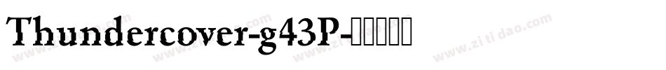 Thundercover-g43P字体转换