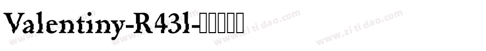 Valentiny-R43l字体转换