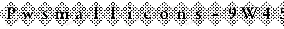 Pwsmallicons-9W45字体转换