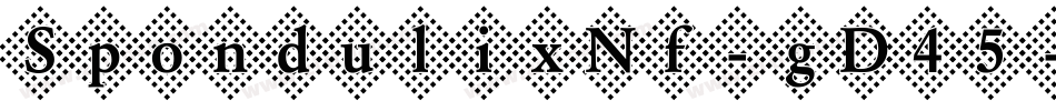 SpondulixNf-gD45字体转换