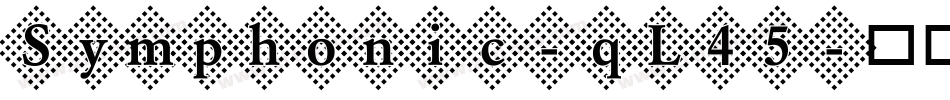 Symphonic-qL45字体转换