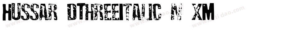 Hussar3dThreeItalic-n5xM字体转换
