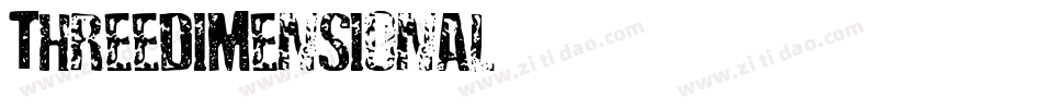 Threedimensional字体转换