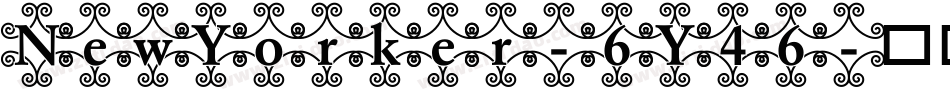 NewYorker-6Y46字体转换