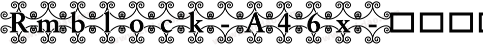 Rmblock-A46x字体转换