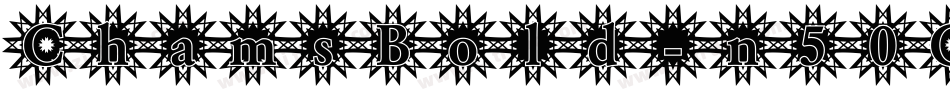 ChamsBold-n50O字体转换