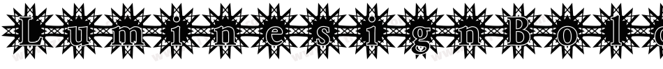 LuminesignBold-zX50字体转换