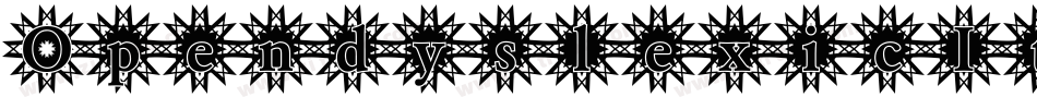 OpendyslexicItalic-lgd50字体转换