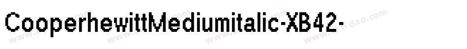 CooperhewittMediumitalic-XB42字体转换