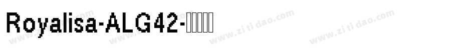 Royalisa-ALG42字体转换