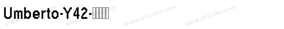 Umberto-Y42字体转换