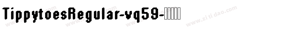 TippytoesRegular-vq59字体转换