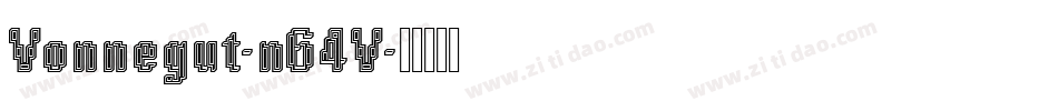 Vonnegut-n64V字体转换