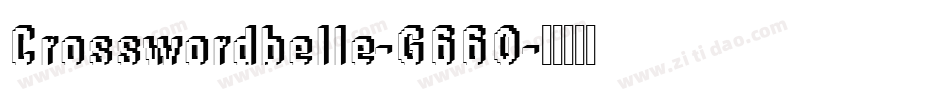 Crosswordbelle-G66O字体转换